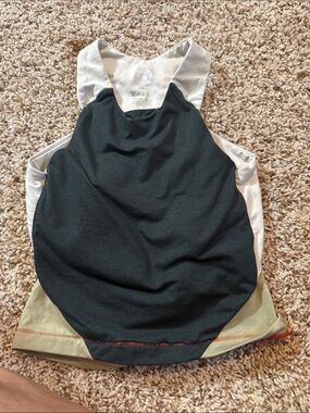 Janji Black and Cream Racerback Tank Top